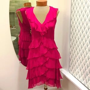 Pink silk dress by Alice and Olivia